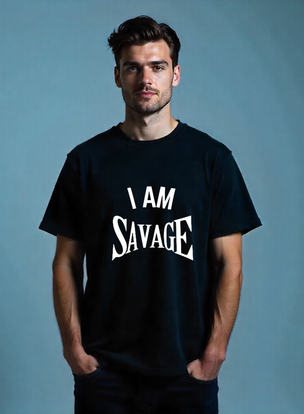 I Am Savage | Casual Elegance | Unisex Oversized T-Shirt