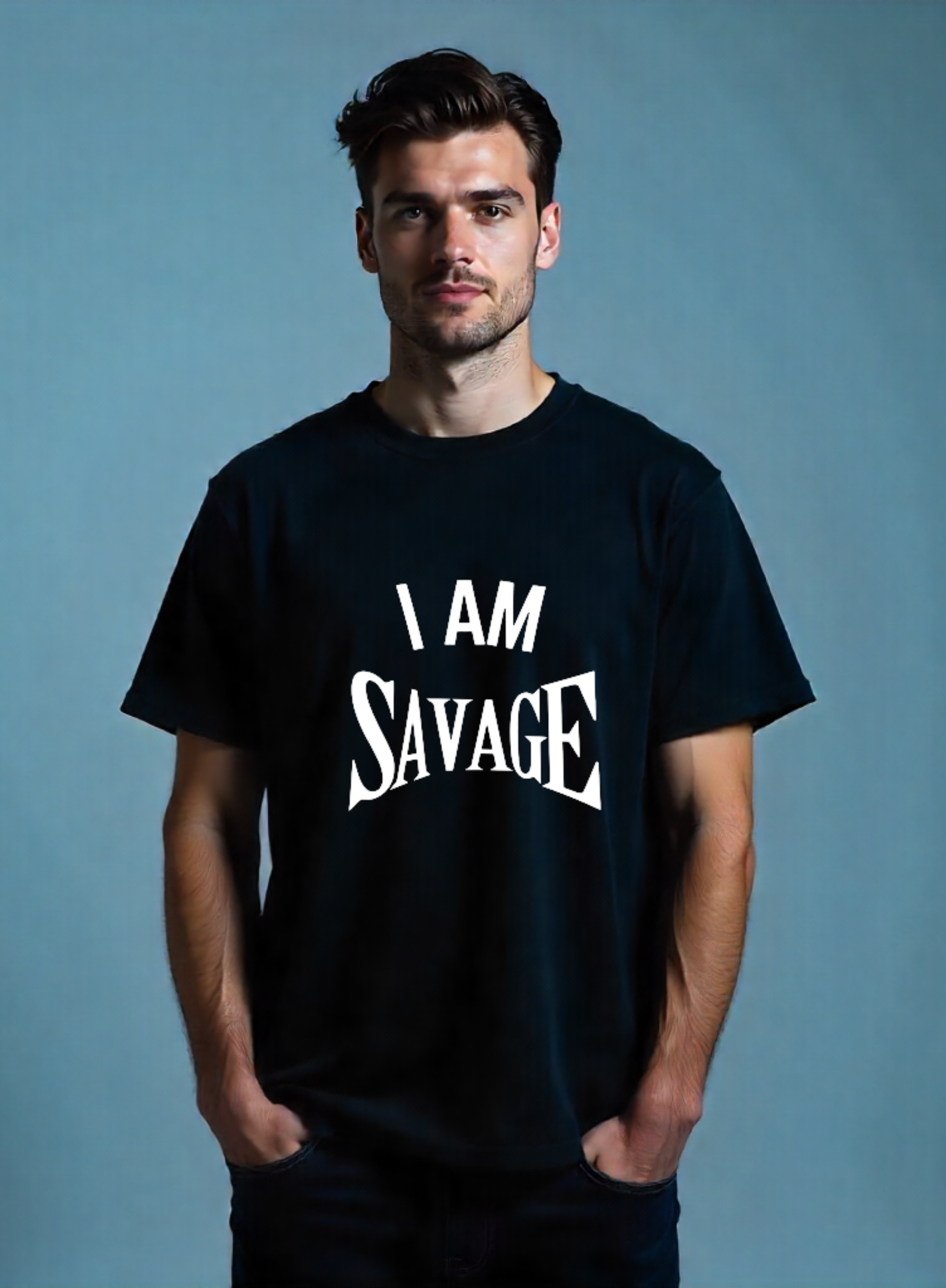 I Am Savage | Casual Elegance | Unisex Oversized T-Shirt