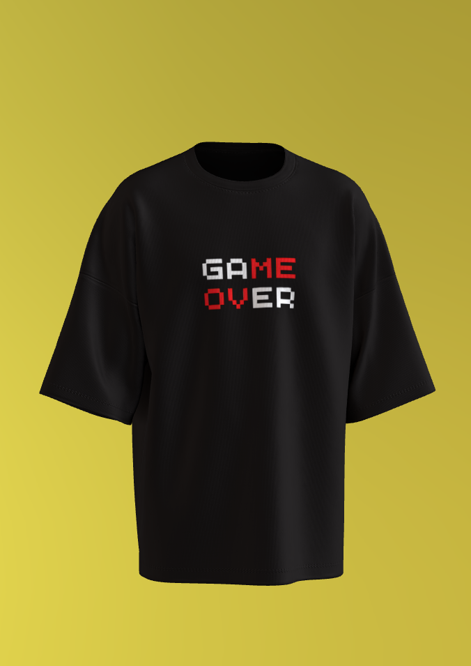 Game Over | Casual Elegance | Unisex Oversized T-Shirt